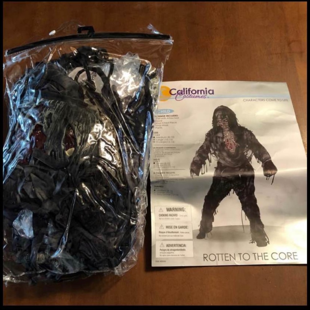 Boys zombie costume size Medium 8-10